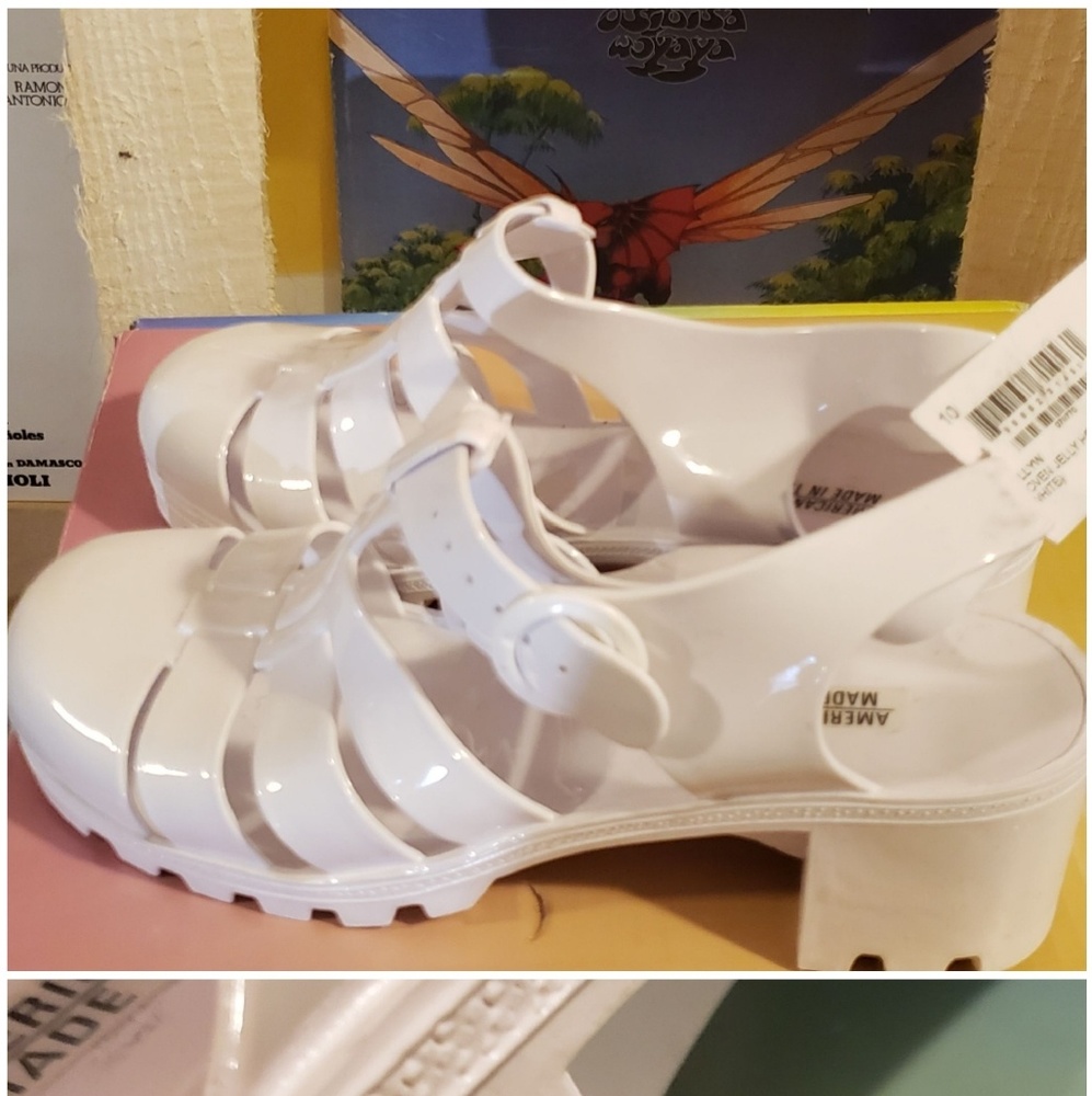 American Apparel woven jelly heel